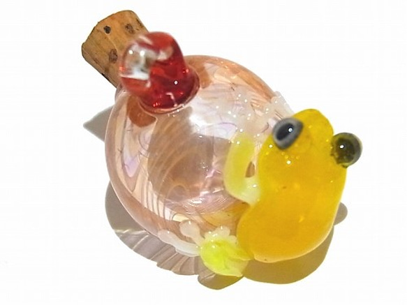 “ Tsugabu青蛙” [kengtaro健太郎]硼矽酸鹽玻璃工匠作家黃色青蛙 第8張的照片