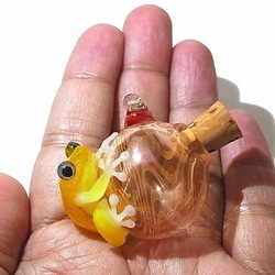 “ Tsugabu青蛙” [kengtaro健太郎]硼矽酸鹽玻璃工匠作家黃色青蛙 第9張的照片