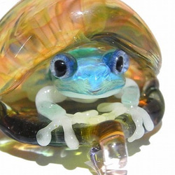 青蛙殼4【肯塔羅/ Kentaro】青蛙硼矽玻璃工藝品作家 第6張的照片