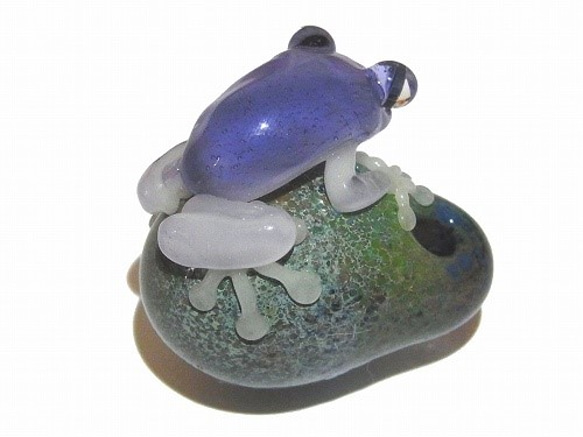“阿約多羅（5）”【恆太郎/健太郎】日本硼矽酸鹽玻璃工藝品青蛙寶石 第8張的照片