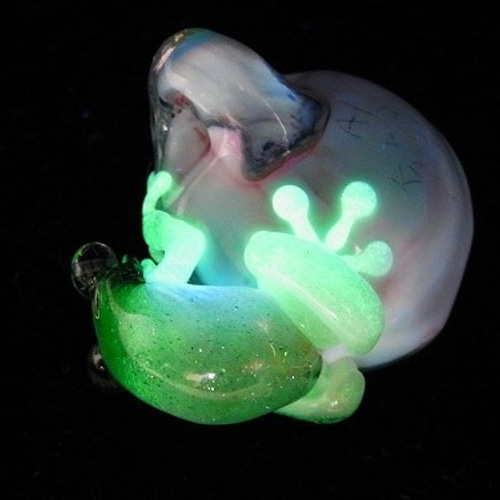 水 (参)【 kengtaro / ケンタロー 】 カエル ボロシリケイトガラス