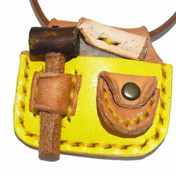 “匠天氣項鍊”（顏色：黃色）[由香守屋] DIY民間皮革配件手工 第1張的照片