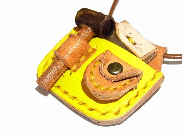 “匠天氣項鍊”（顏色：黃色）[由香守屋] DIY民間皮革配件手工 第3張的照片