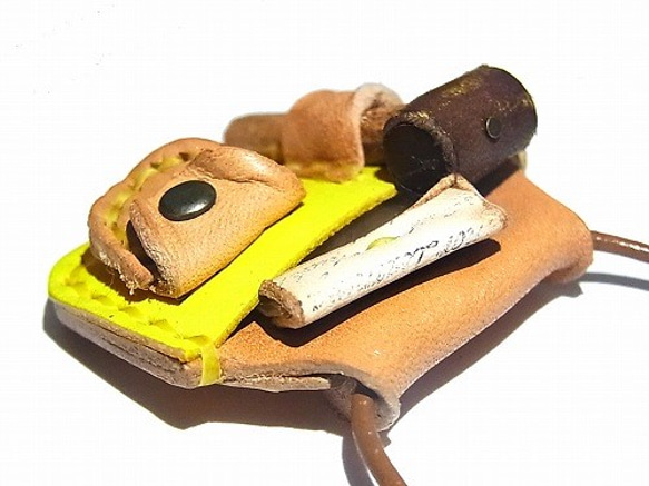 “匠天氣項鍊”（顏色：黃色）[由香守屋] DIY民間皮革配件手工 第6張的照片