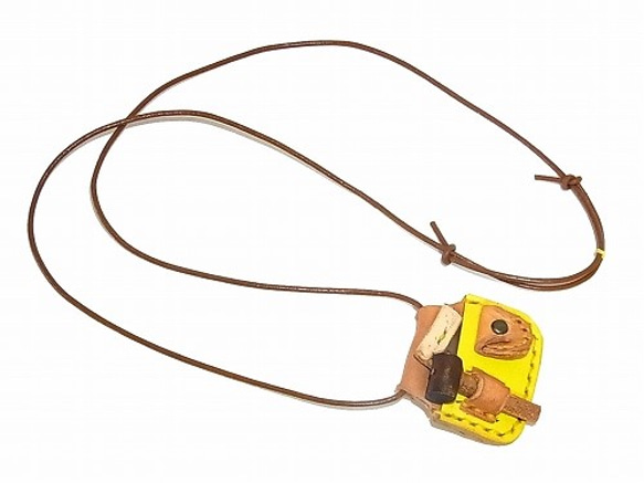 “匠天氣項鍊”（顏色：黃色）[由香守屋] DIY民間皮革配件手工 第7張的照片