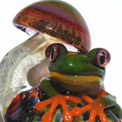 Ayaya Dori六【kengtaroケンターロー】Frog硼酸矽酸鹽玻璃工藝品作家青蛙 第6張的照片