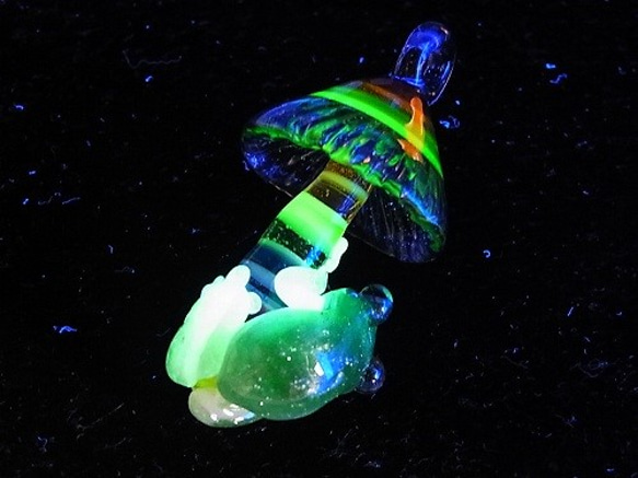 青蛙在Mshuroom六【kengtaro Kentaro】蘑菇青蛙硼矽酸鹽玻璃 第4張的照片