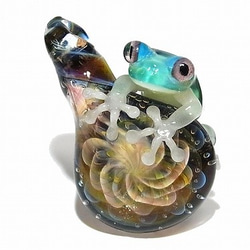 白朮4【kengtaro / Kentaro】博羅矽酸鹽玻璃工匠作家蛙青蛙一點獨特 第1張的照片