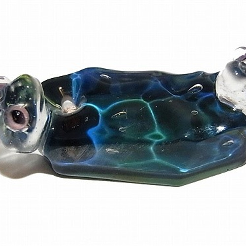 水 (五)【 kengtaro / ケンタロー 】 カエル ボロシリケイトガラス