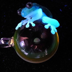 青蛙配件玻璃杯“ Gekkou Seven” [kengtaro Kentaro]青蛙青蛙圖案 第2張的照片
