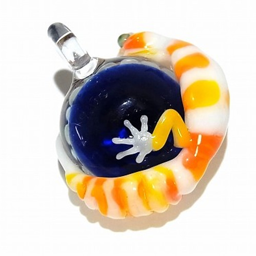 ヒョウモンくん 伍【 kengtaro ケンタロー 】 ペンダントトップ ガラス