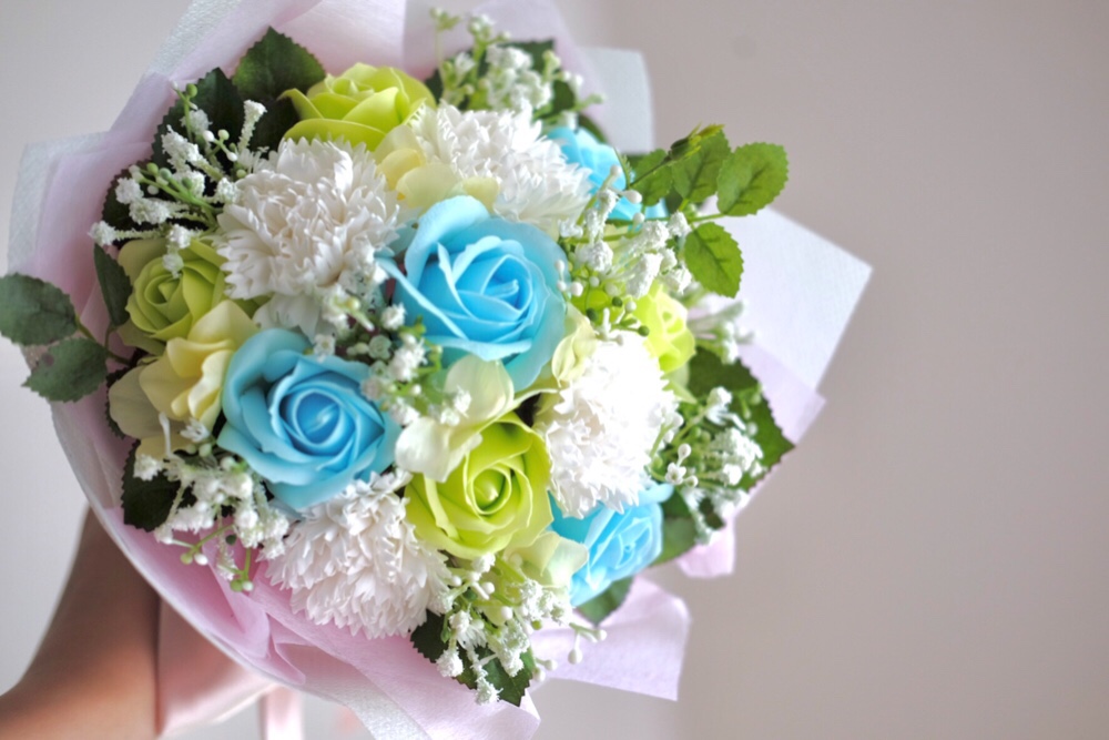 両親花束/L/ソープフラワー