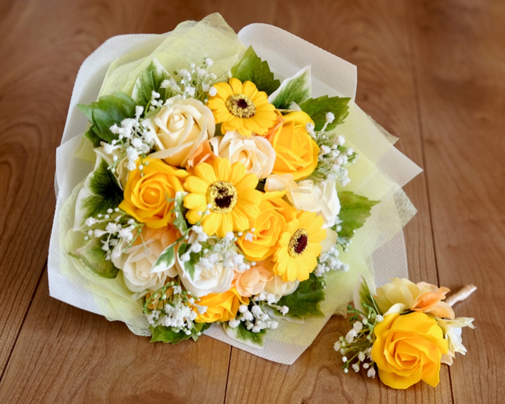 両親花束/L/ソープフラワー