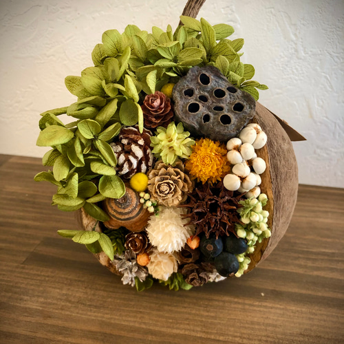 幸せを呼ぶブッダナッツ ドライフラワーアレンジ ドライフラワー Bn