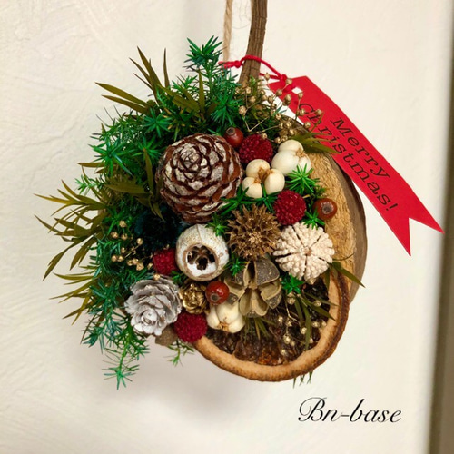 送料無料！ 幸せを呼ぶブッダナッツ クリスマスアレンジ ガーランド Bn