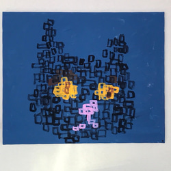 油絵 絵画 【青空に咲くミモザ】 絵画 HR 通販 14401239｜Creema