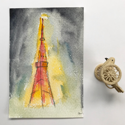 東京タワー イラスト（原画） イラスト クボタユキ 通販 9315784