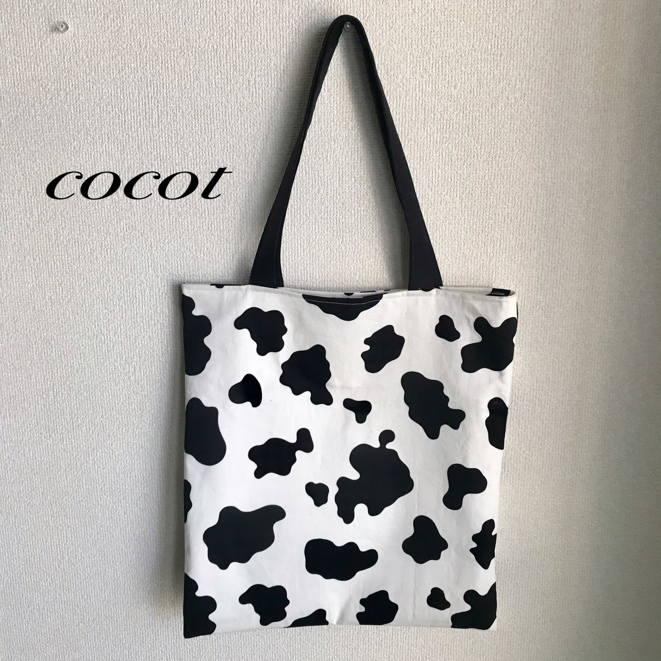 ダルメシアン柄のトートバッグ エコバッグ トートバッグ Cocot