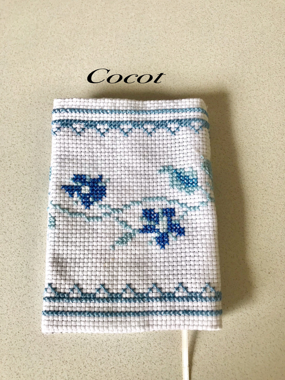 クロスステッチの花のブックカバー ブックカバー Cocot 通販 7469797