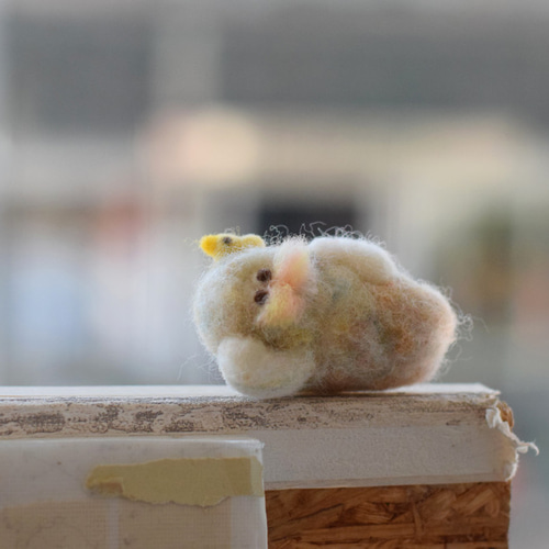 受注制作＊ ひな祭り 菱餅にごろごろ仙人 羊毛フェルト たゆWOOL 通販