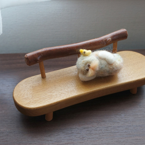 受注制作＊ ひな祭り 菱餅にごろごろ仙人 羊毛フェルト たゆWOOL 通販