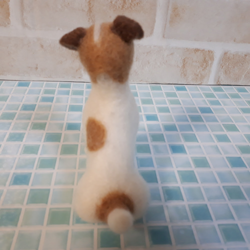 ジャックラッセルテリア お座り 羊毛フェルト manahata 通販