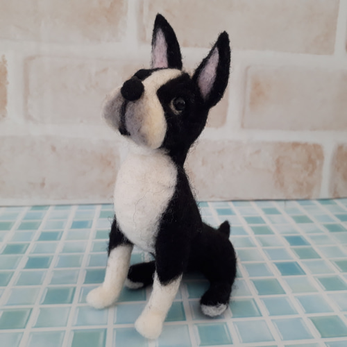 ボストンテリア 羊毛フェルト manahata 通販 12747455｜Creema