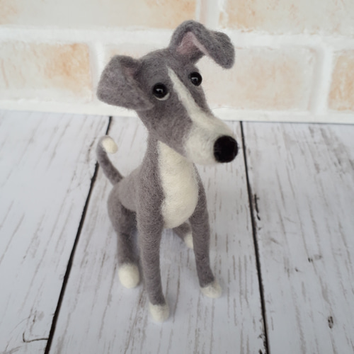 イタリアングレーハウンド　羊毛フェルト　オーダーメイド イタリアングレーハウンド 羊毛フェルト オーダーメイド