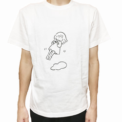 浮かぶ女の子イラストTシャツ 4枚目の画像