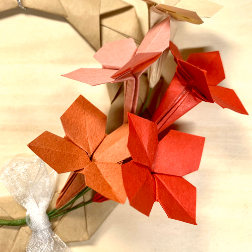 紙と折り紙のリース[4] リース Nao.from.Kyoto 通販 8547977