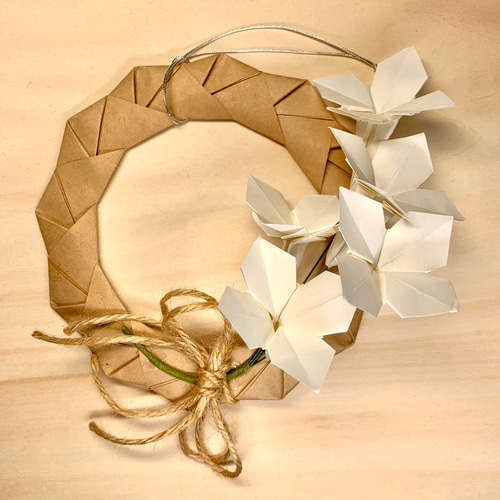 紙と折り紙のリース[8] リース Nao.from.Kyoto 通販 8597766｜Creema