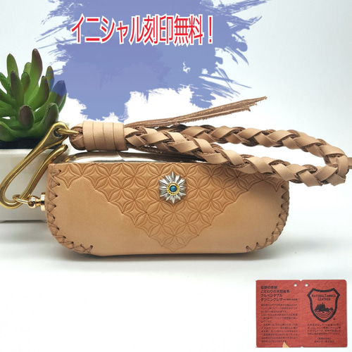 イニシャル名入れ無料ハンドメイド栃木レザーアイコス3 duoケース 
