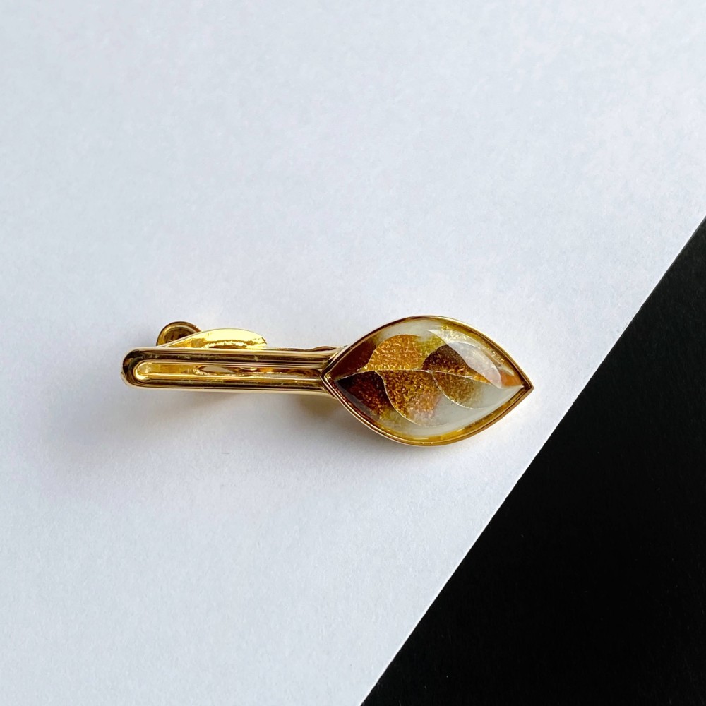 リーフ 七宝焼のネクタイピン 純銀胎有線七宝 7,524円