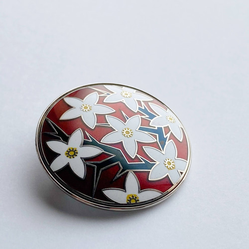 カラタチ 七宝焼ブローチ 丹銅メタル七宝 ブローチ 太田七宝 通販