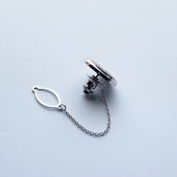 菊花景泰藍領帶釘（領針）純銀金屬景泰藍 第3張的照片