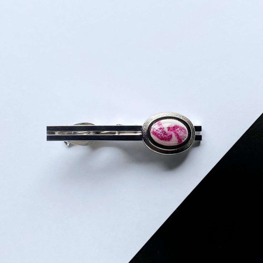 アンドロメダ 七宝焼のネクタイピン 純銀張箔ちらし七宝 4,400円