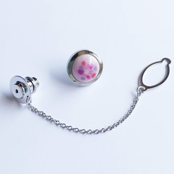 Pastel Cloisonne Tie Tack (Lapel Pin) 純銀景泰藍 第4張的照片