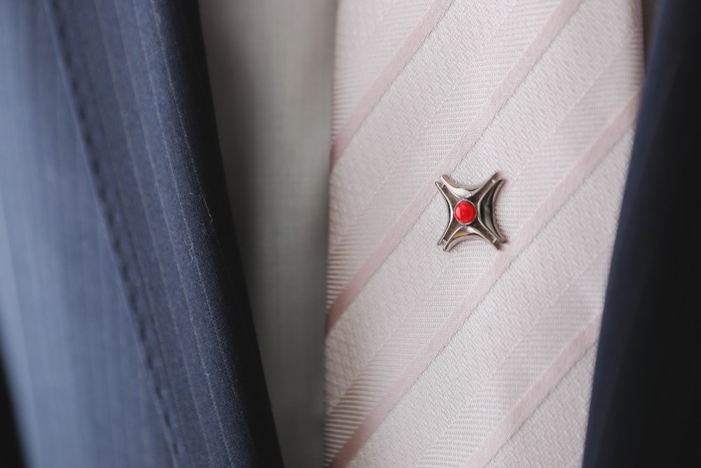 南十字星 七宝焼タイタック 純銀胎七宝