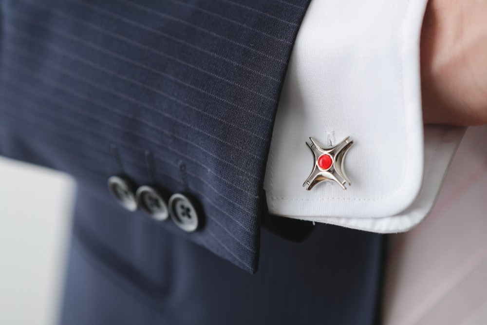 南十字星 七宝焼カフスボタン（カフリンクス） 純銀胎七宝