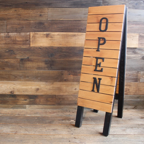 大型木製立体看板・サインボード☆店舗様必見／カフェ装飾にも 天然杉