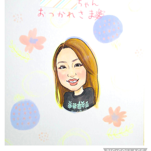 似顔絵イラストsampleページ♡ THE人形顔 3.zuki2 @kyousuki_official #秋山みづき #今日好きに