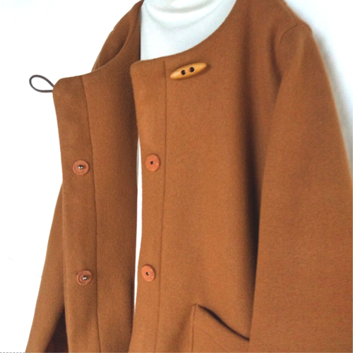 冬ジャケット　creema RATA レンガ色の♪暖かジャケット ジャケット レピおばさん 通販 10549166