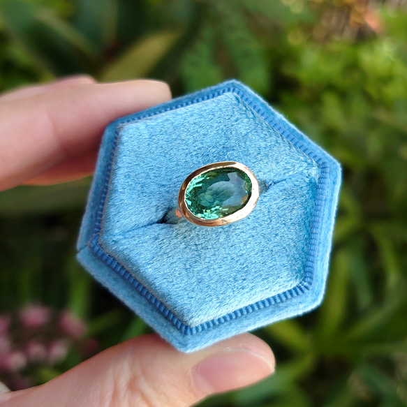 K10 ミントグリーントルマリン リング 指輪・リング MinimumJewelry  