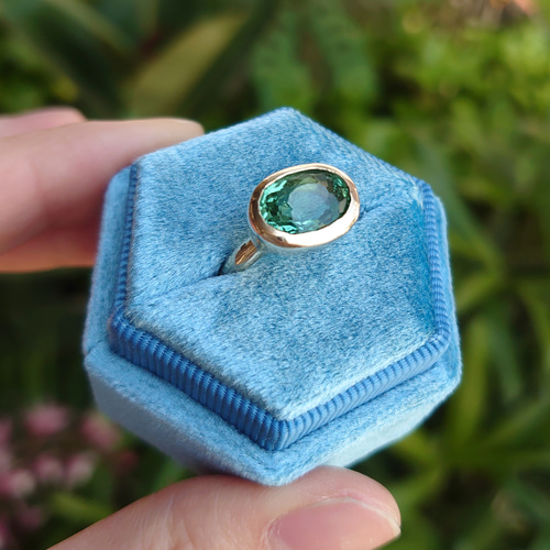 K10 ミントグリーントルマリン リング 指輪・リング MinimumJewelry 