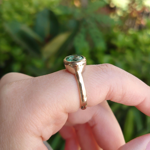 K10 ミントグリーントルマリン リング 指輪・リング MinimumJewelry  