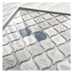 席札で作る結婚証明書　ランタンタイル　コラベルタイル　席札　 13枚目の画像