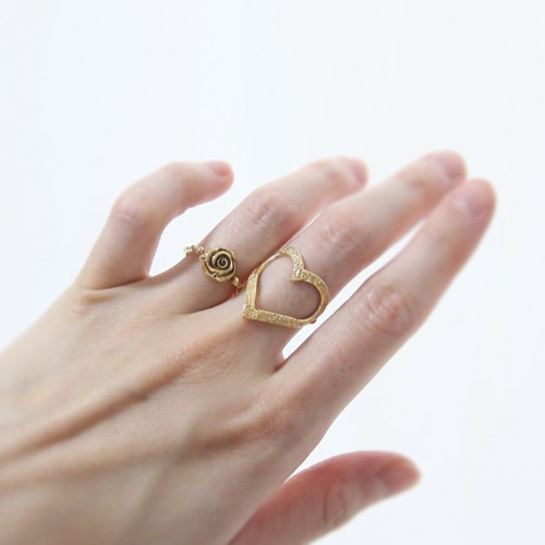 真鍮アンティークrose 薔薇リング 指輪・リング Recollection 通販