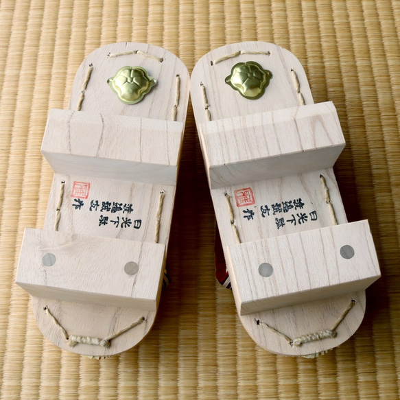 『日光下駄』二枚歯、8寸(約24～25cm)■栃木県の伝統工芸品■手仕事一点物【オーダー可・サイズ違いも制作できます】 4枚目の画像