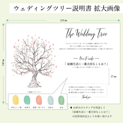 ウェルカムスタンプボード「クラシックツリー」A4 サイズ 5枚目の画像