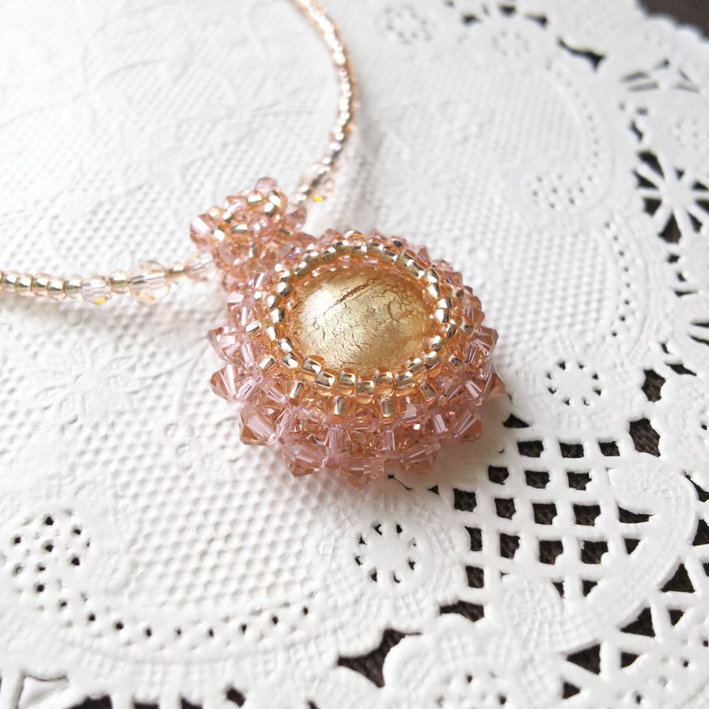 【1点のみ】スワロフスキー×ヴェネチアンガラスのネックレス